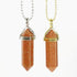 Red Sandstone Gemstone Pendant Necklace
